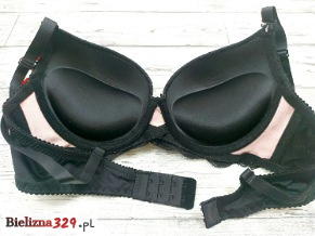 biustonosz push up czarny